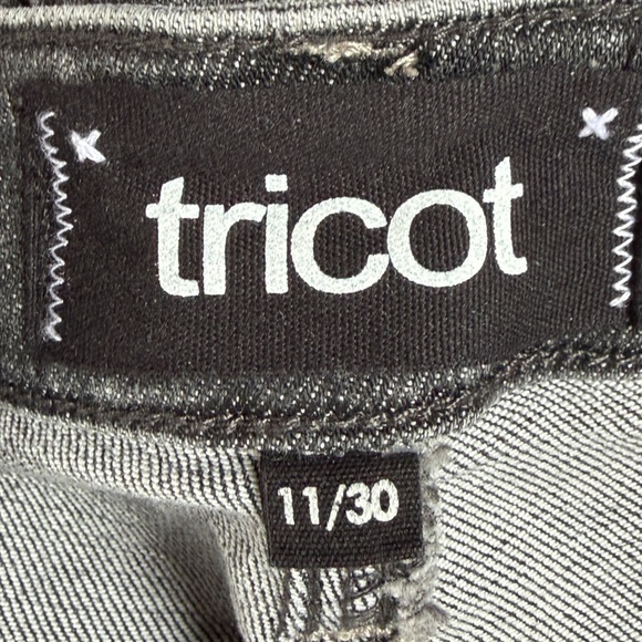 Tricot Black/Gray Distressed Skinny Jeans - Picture 6 of 6
